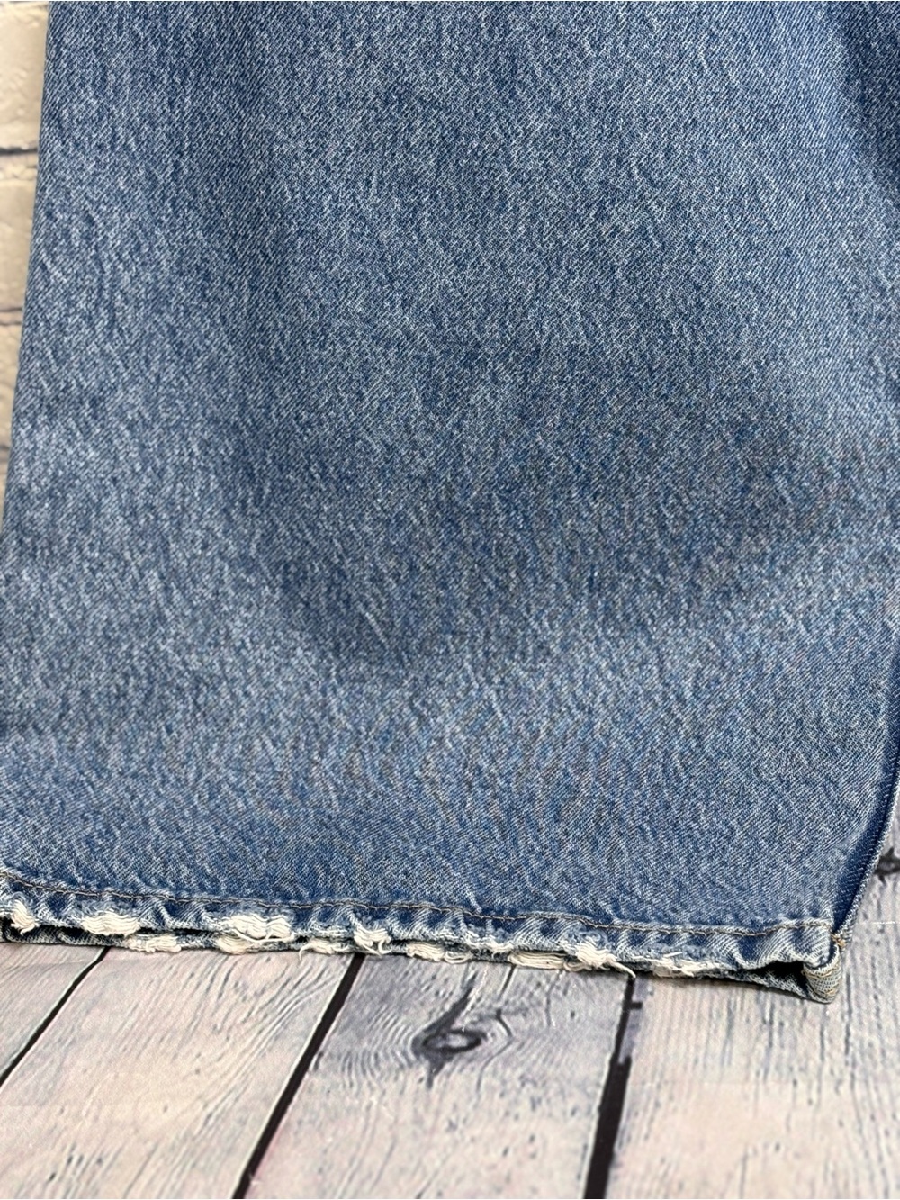 & Denim Wide Leg High Waist Boho Preppy Casual Classic Minimalist Jeans 14 - Picture 5 of 12